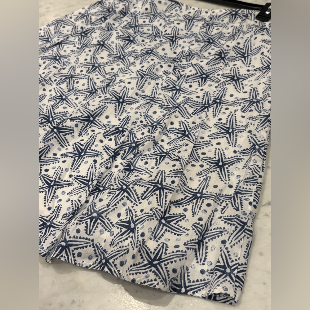 Sigurd Olsen Starfish Skirt, Size 8, Blue/White, EUC - Picture 3 of 9
